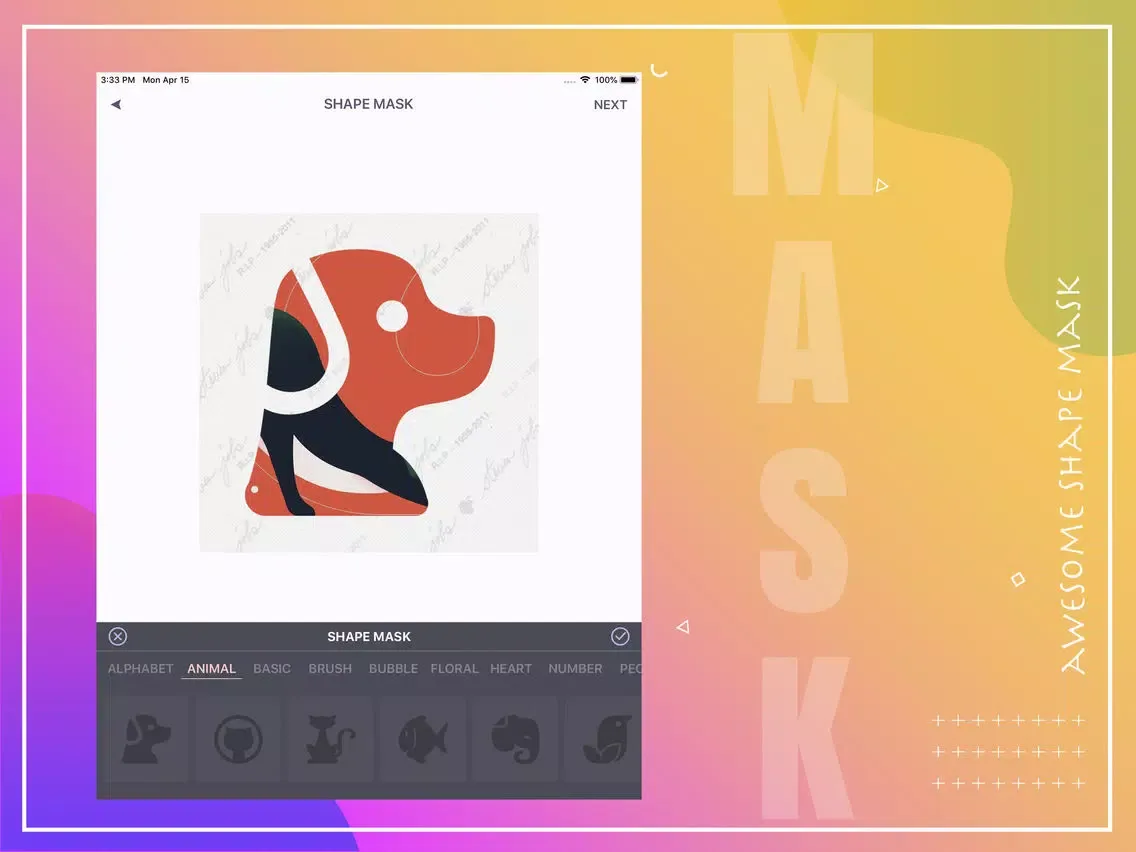 Get Likes Pic Mask & Blur Edit iPad  Ekran Görüntüleri