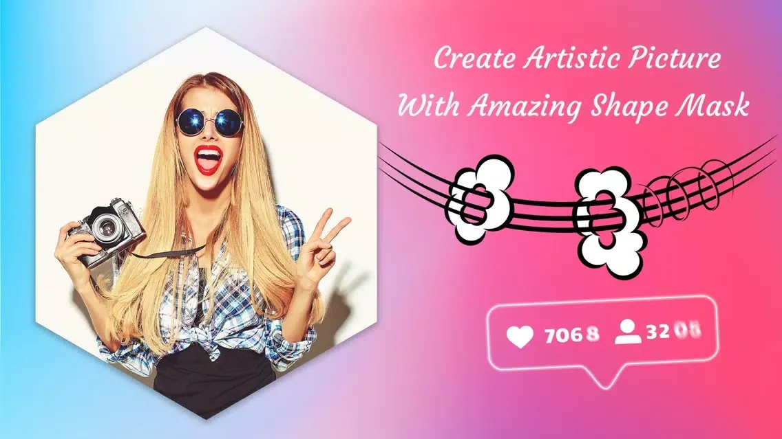 Get Likes Pic Mask & Blur Edit Ekran Görüntüleri