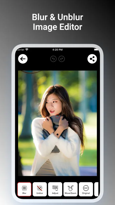 ภาพหน้าจอของ Blur Effect Photo