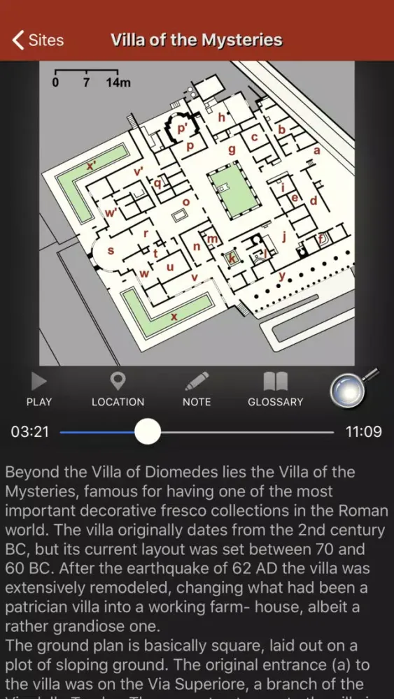 Captures d'écran de Pompeii Map - Travel Guide