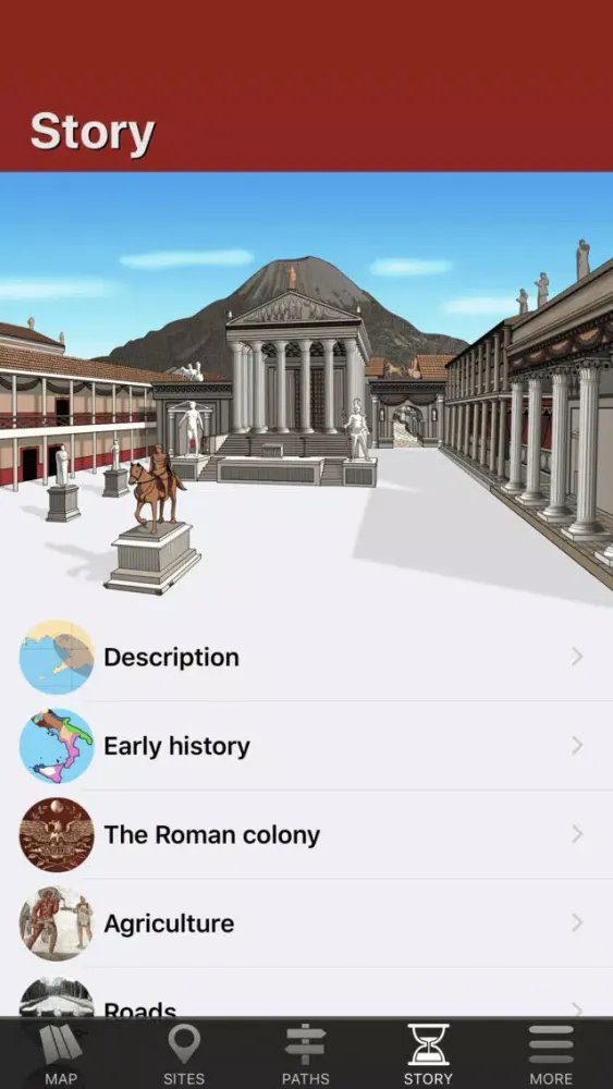 Captures d'écran de Pompeii Map - Travel Guide