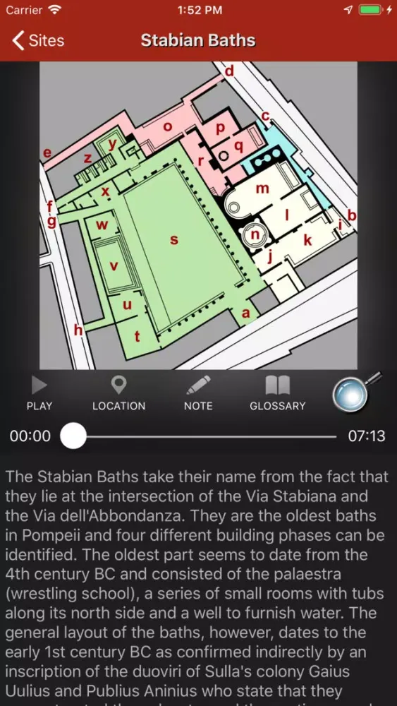 Captures d'écran de Pompeii Map - Travel Guide