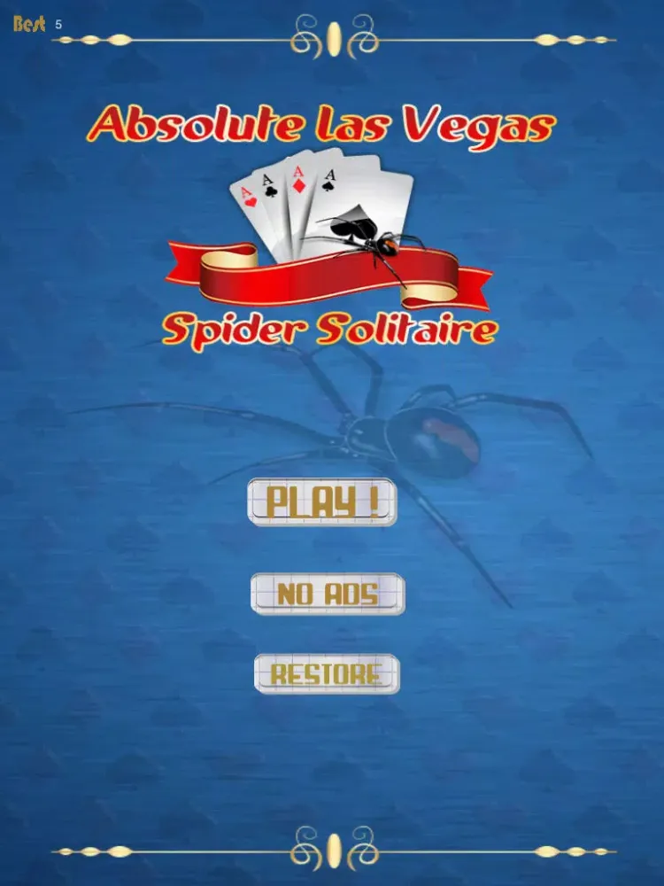 Absolute Las Vegas Spider Solitaire iPad 应用截图