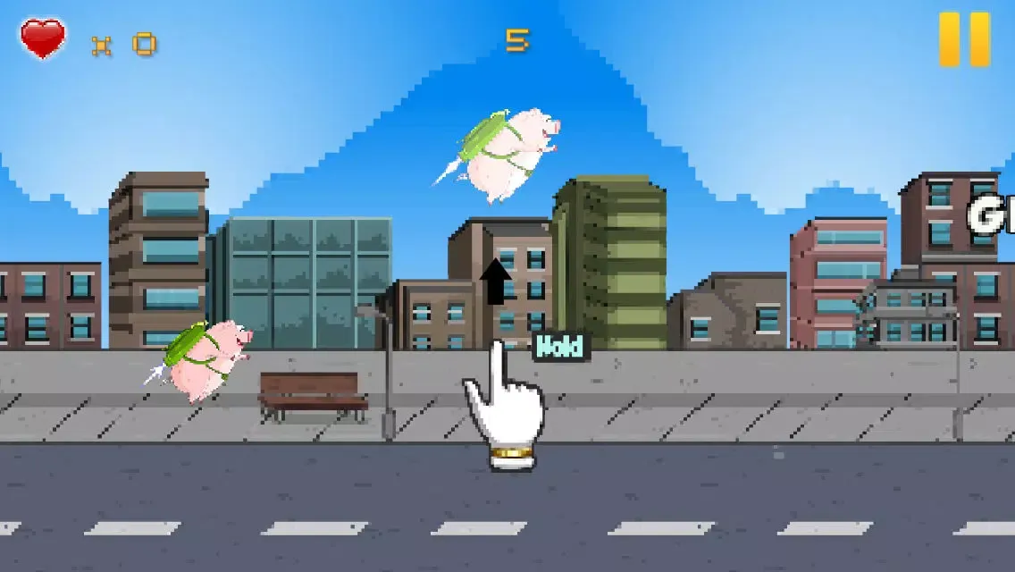 Flappy Jetpack Piggie - Cute City Pig Flying Mission應用截圖