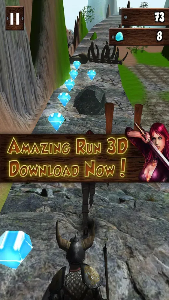 Fantasy Flight - War Maiden Jungle Run स्क्रीनशॉट