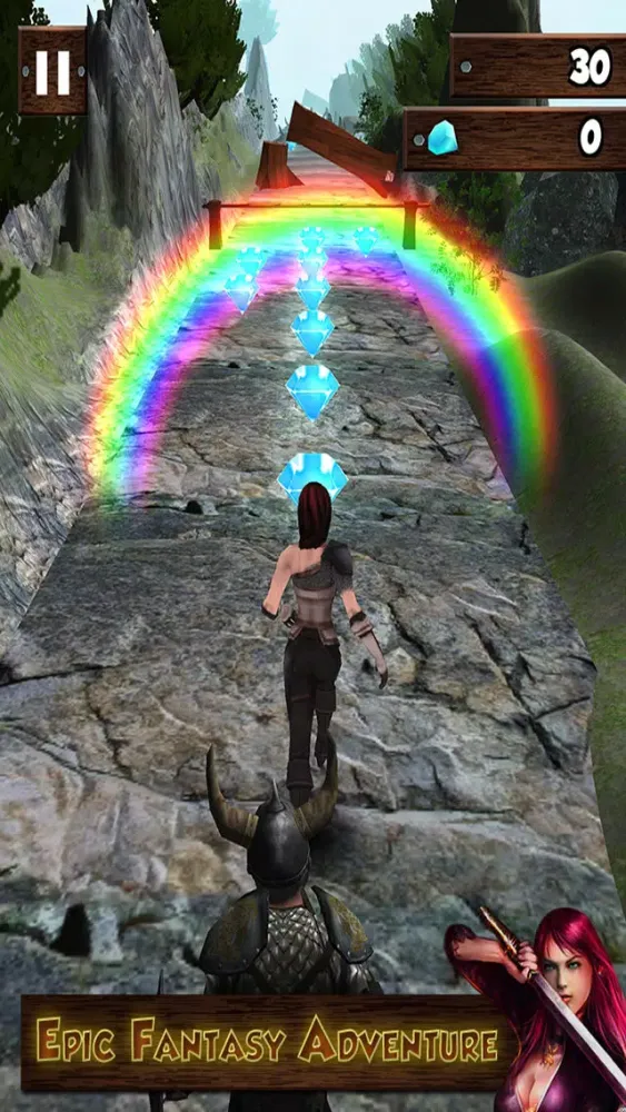 Fantasy Flight - War Maiden Jungle Run स्क्रीनशॉट
