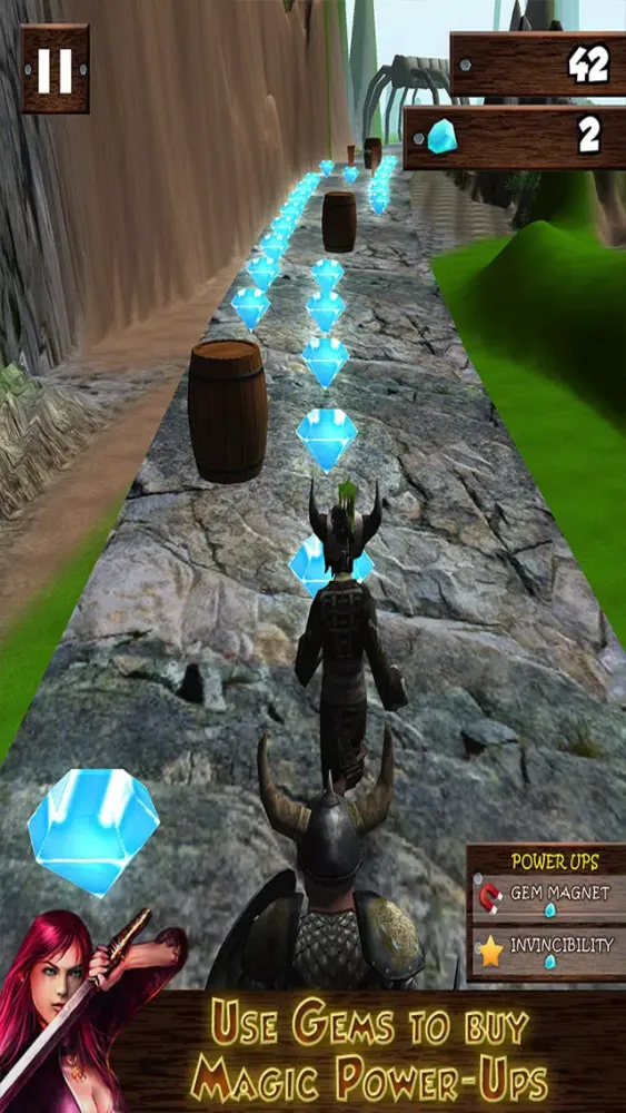 Fantasy Flight - War Maiden Jungle Run स्क्रीनशॉट