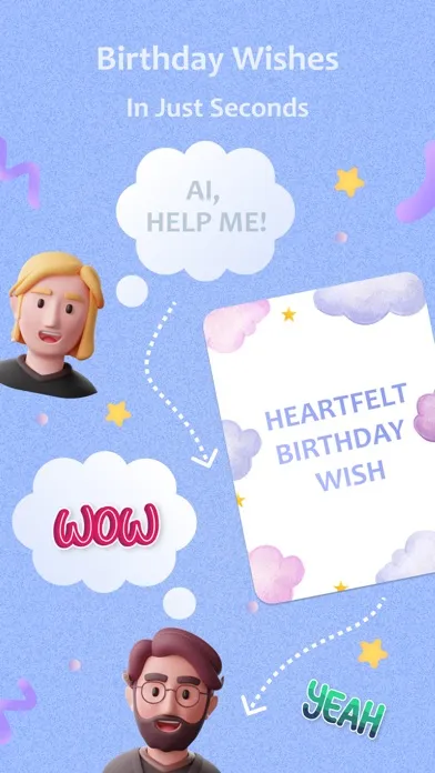 Screenshot di Happy Birthday AI Wisher