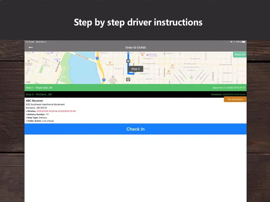 Axis TMS Driver iPad  سکرین شاٹس