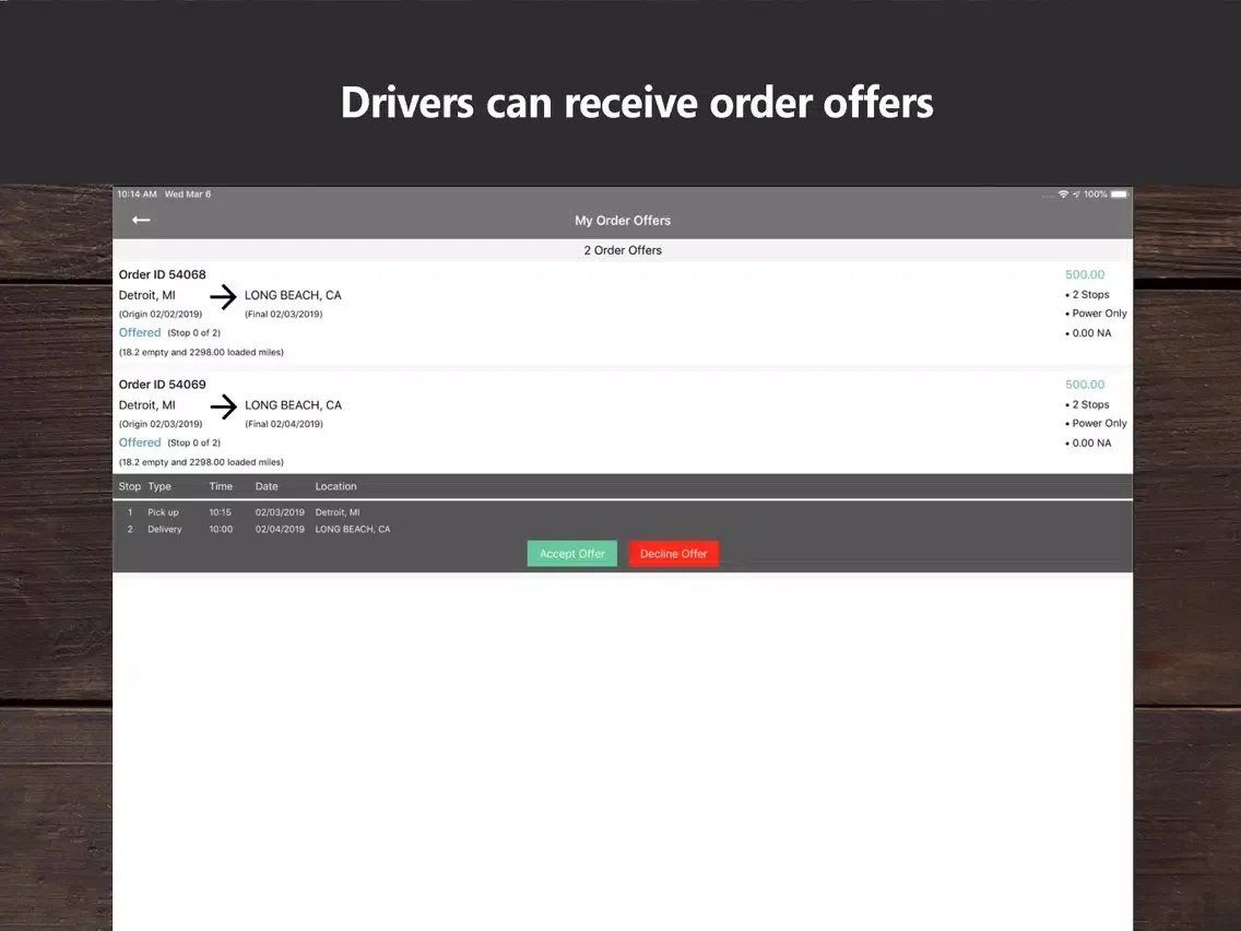 Axis TMS Driver iPad  سکرین شاٹس