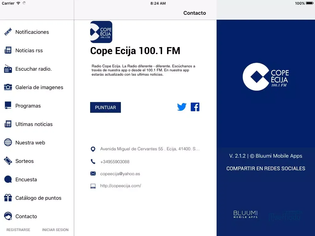 Capturas de pantalla de Cope Ecija 100.1 FM iPad 