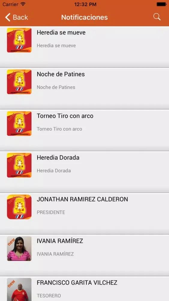 Zrzuty ekranu CCDR Heredia