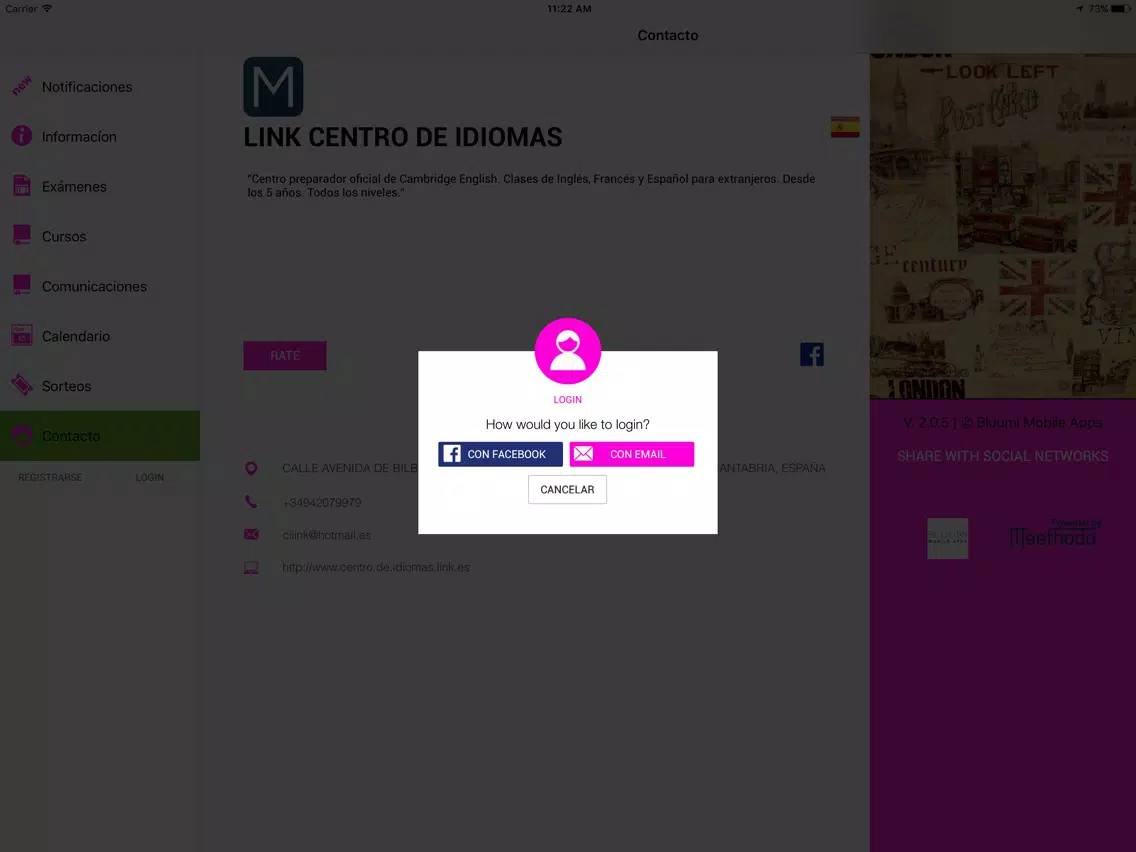 Captures d'écran de LINK CENTRO DE IDIOMAS iPad 