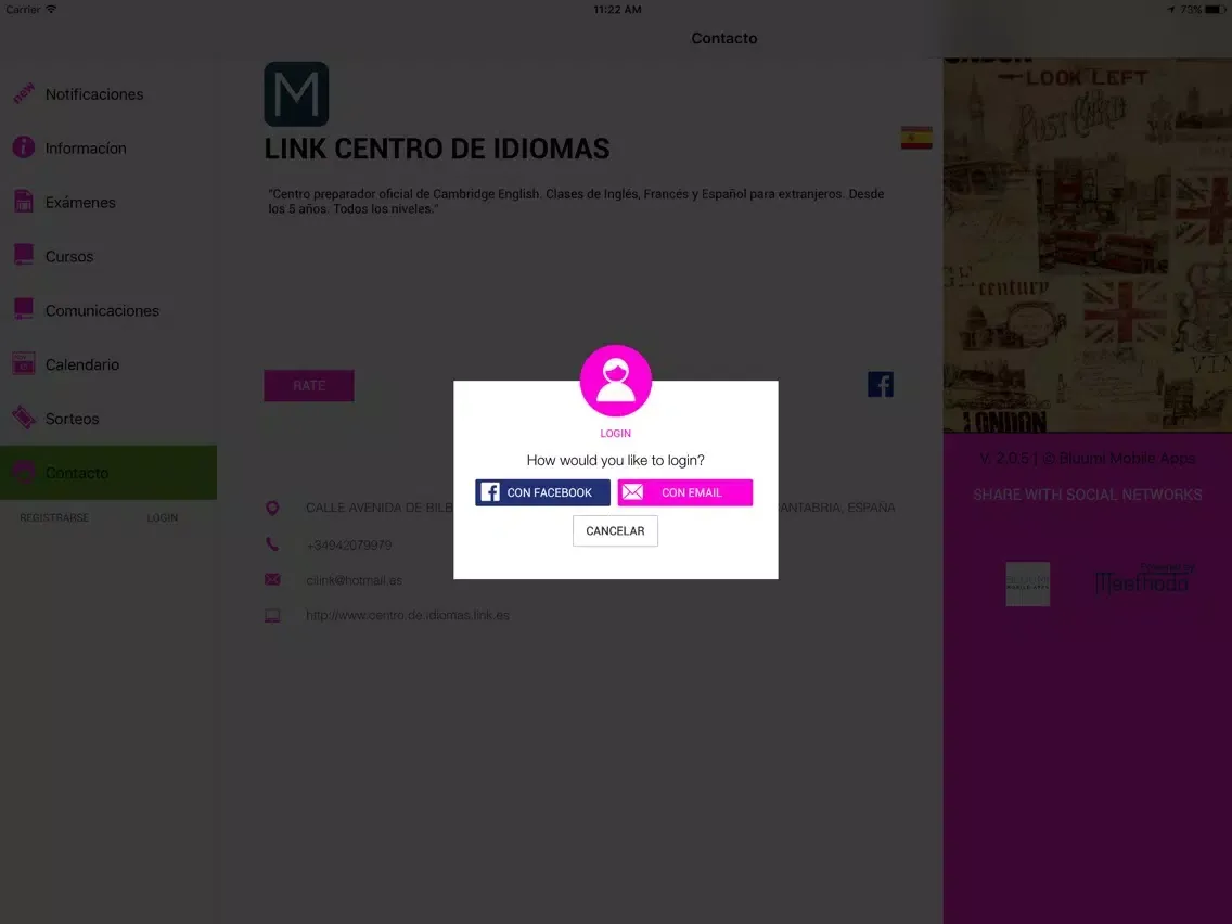 LINK CENTRO DE IDIOMAS iPad 应用截图