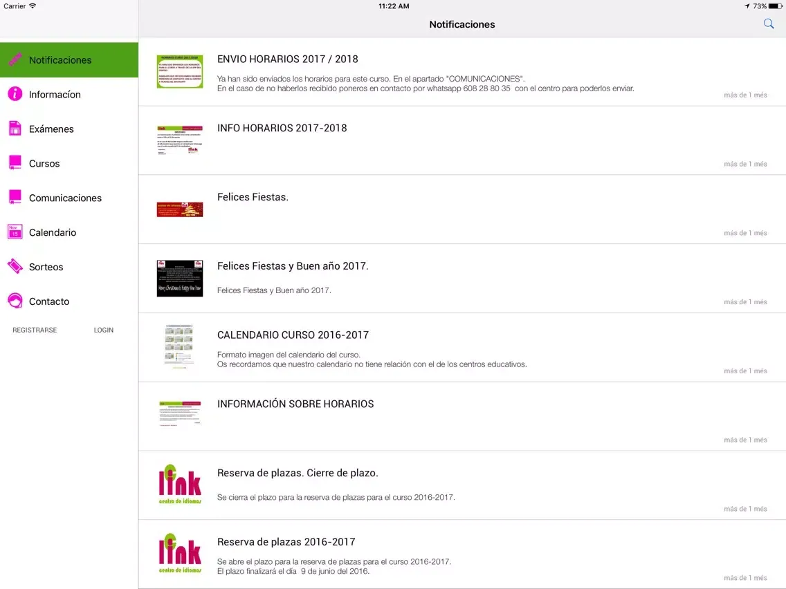 LINK CENTRO DE IDIOMAS iPad 应用截图