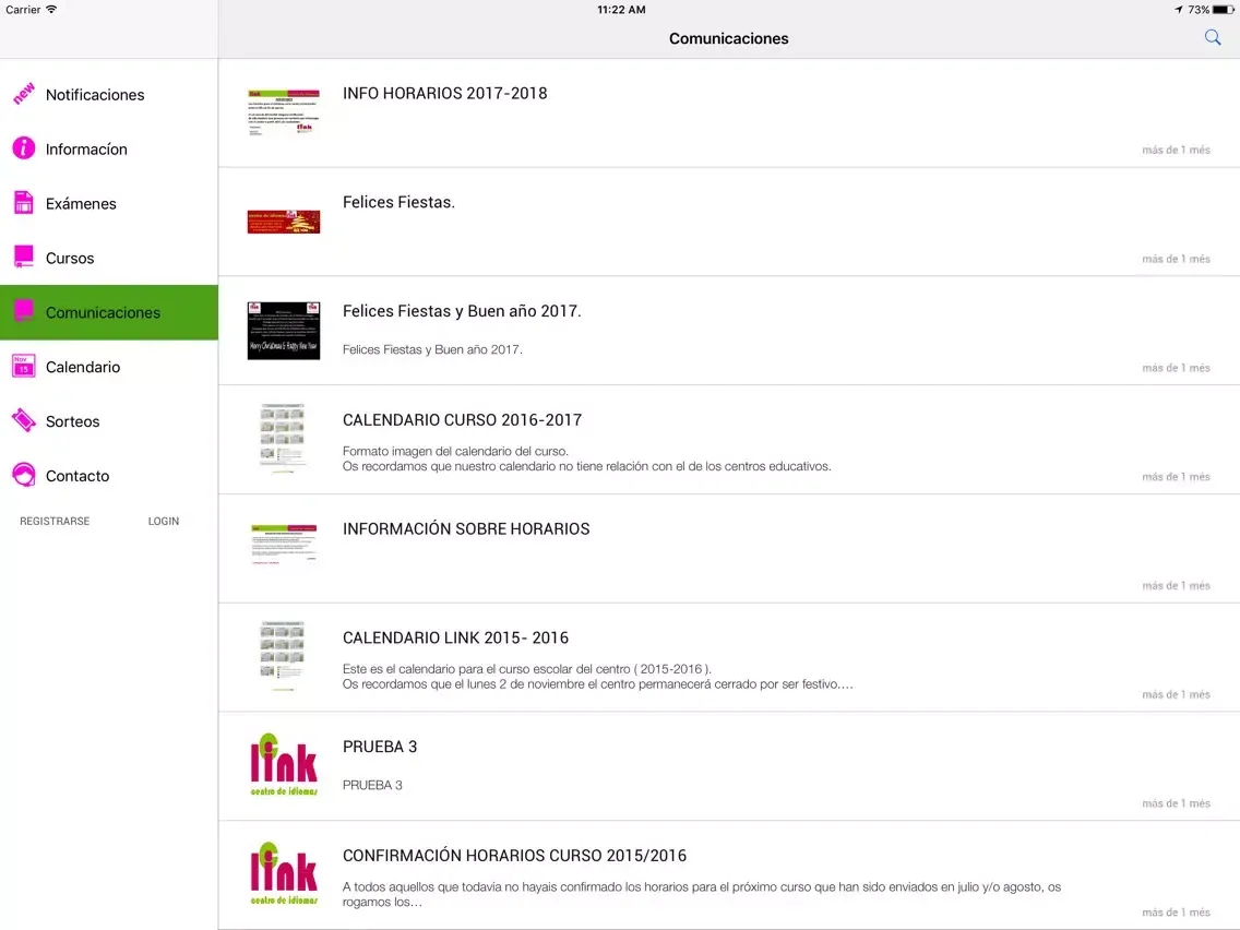 LINK CENTRO DE IDIOMAS iPad 应用截图