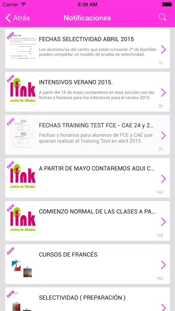 LINK CENTRO DE IDIOMAS应用截图