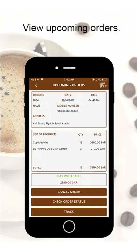 E-COFFEE سکرین شاٹس