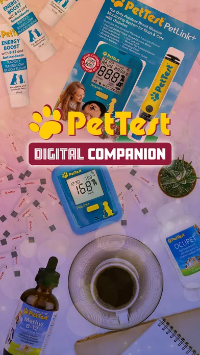 Captures d'écran de PetTest Digital Companion App
