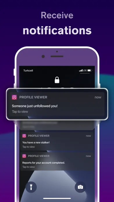 Tangkapan skrin Profile Reports Tracker
