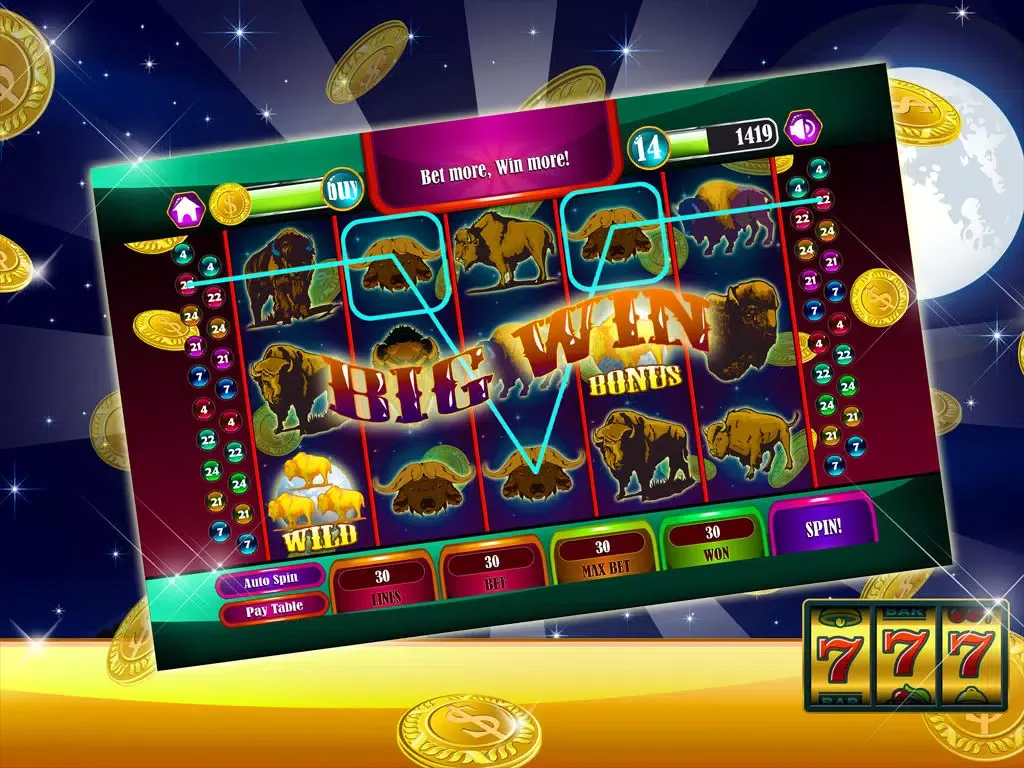 Mighty Bear Slot Machines - A Classic Slot Game Tangiers Bets Bonus Games and Spins iPad 应用截图