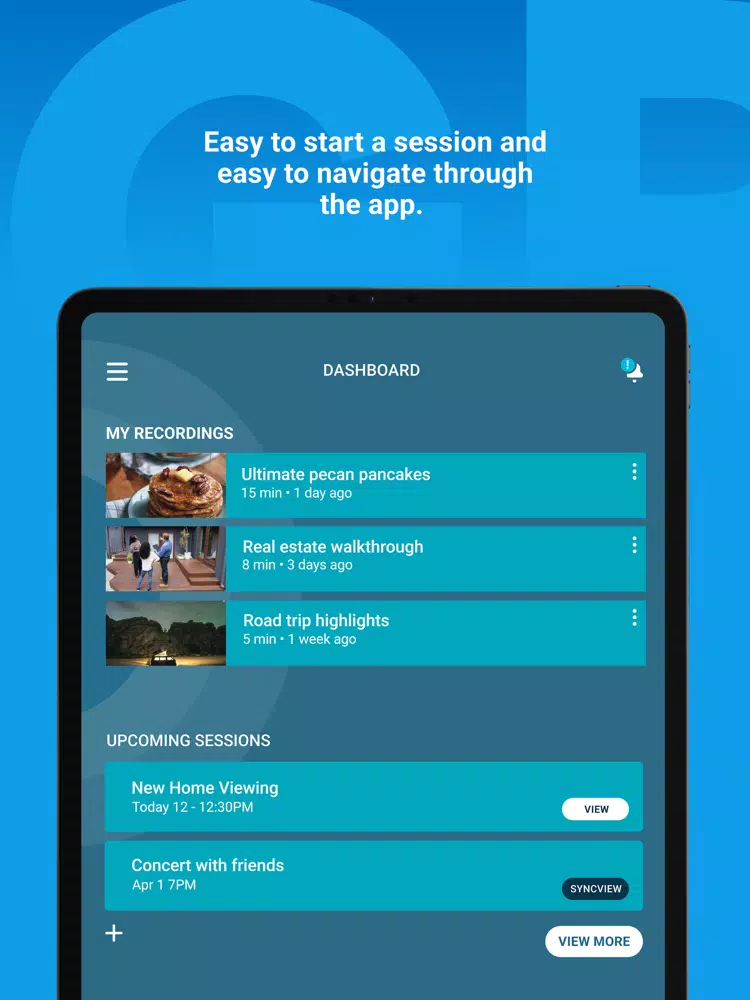 Zrzuty ekranu QUICKSHOW Live Showings iPad 