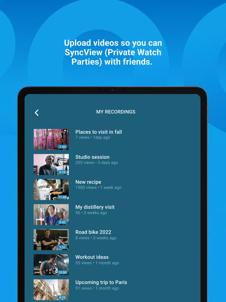 Zrzuty ekranu QUICKSHOW Live Showings iPad 