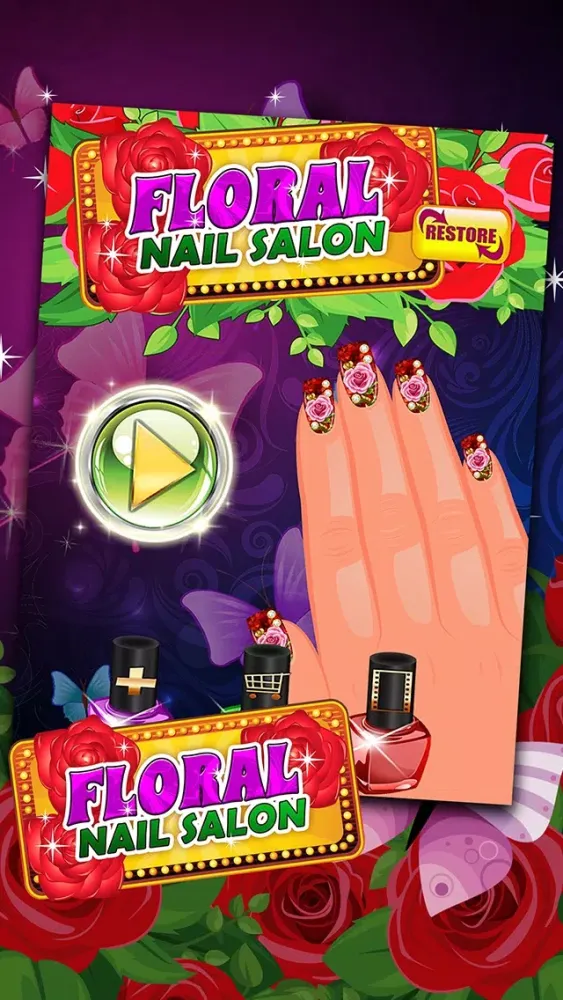 تصاویر Fantasy Dress Up Your Floral Nail Salon