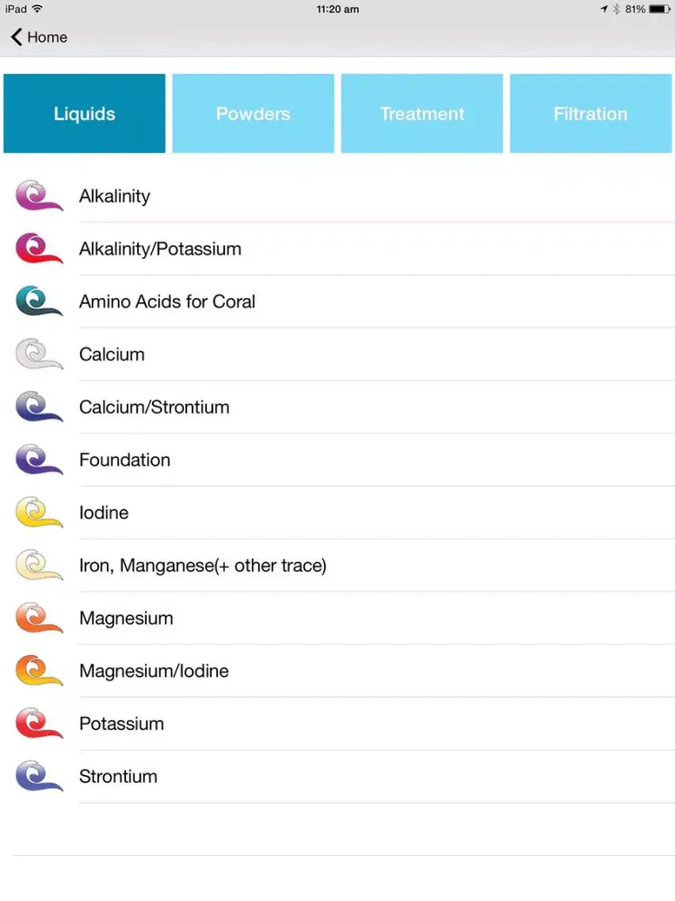 Ultimate Aquacare Q Dosing Calculator iPad  سکرین شاٹس