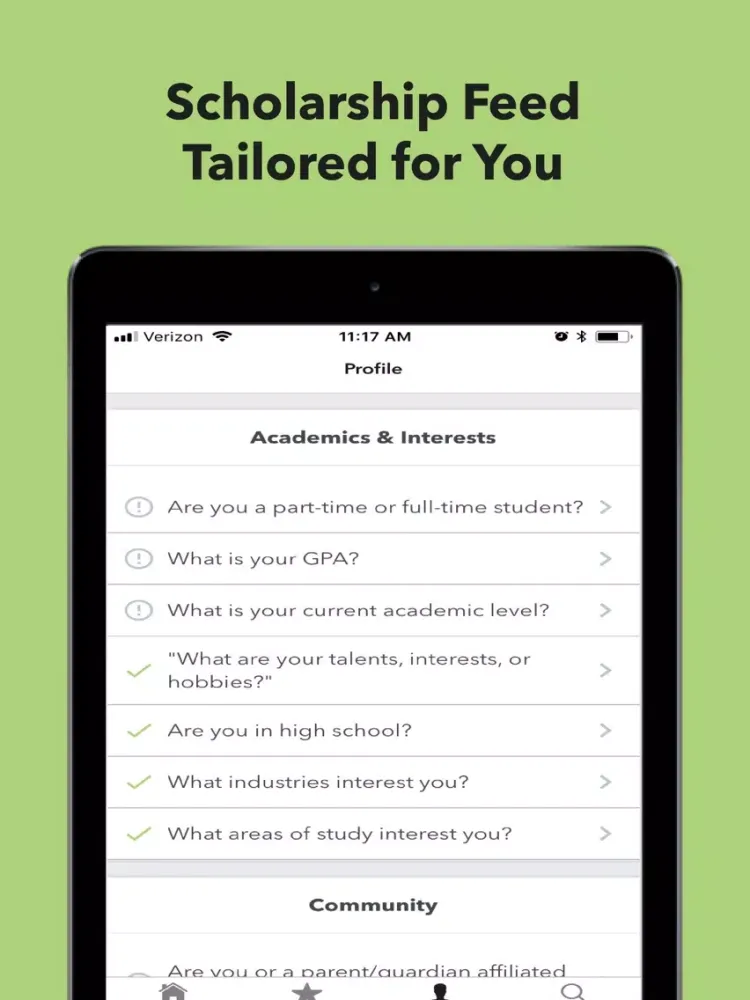 Grant - Scholarships For 2019 iPad  Screenshots