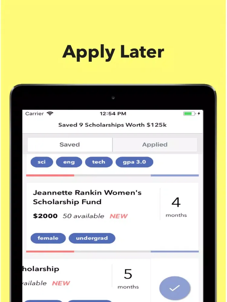 Grant - Scholarships For 2019 iPad  Screenshots