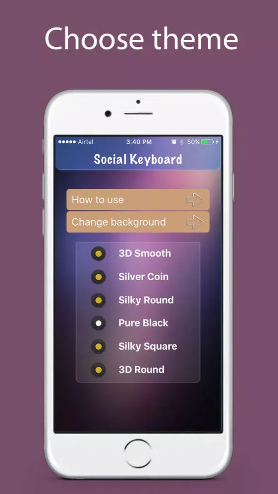 Ảnh chụp màn hình của Social Touch Keyboard - One touch