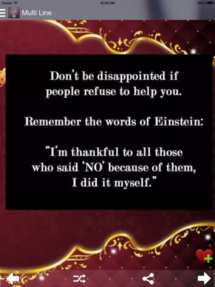 Capturas de pantalla de World's Great Thoughts Free iPad 
