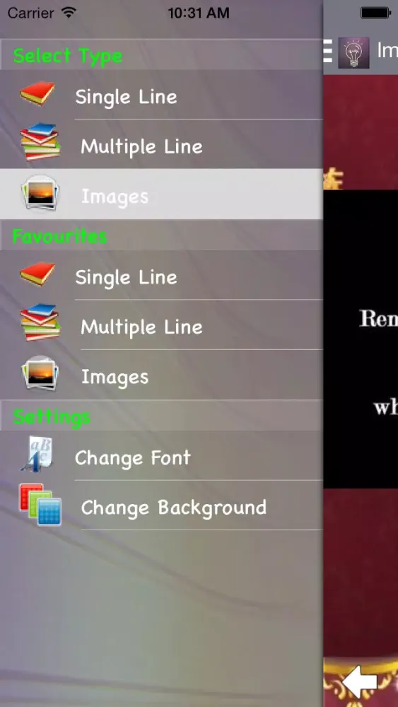 Capturas de pantalla de World's Great Thoughts Free