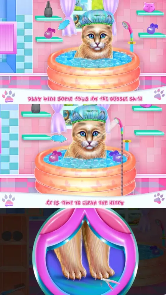 Kitty Spa and Feeding Screenshots