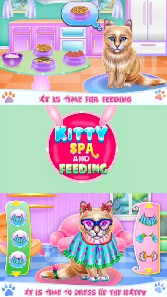 Kitty Spa and Feeding Screenshots