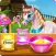 Pony cooking Rainbow Cake