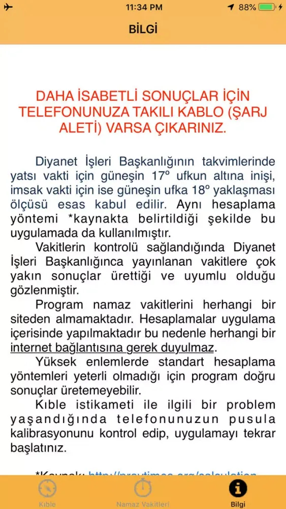 Kıble ve Namaz Vakitleri स्क्रीनशॉट