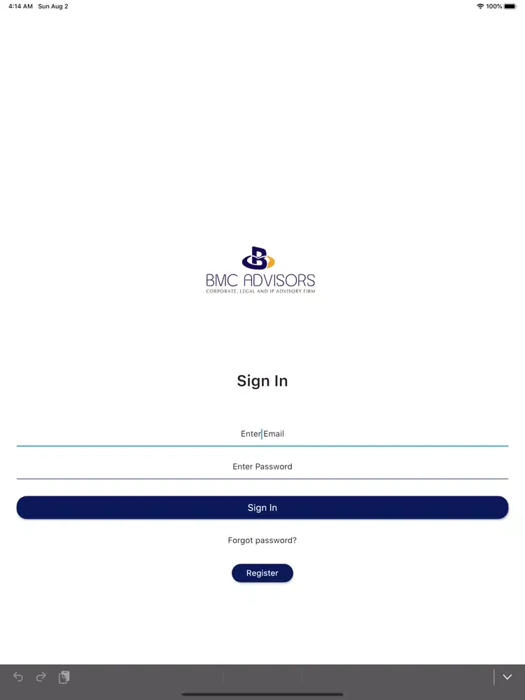 BMC Advisors iPad 应用截图