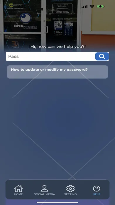 Screenshot di BMG Admin App