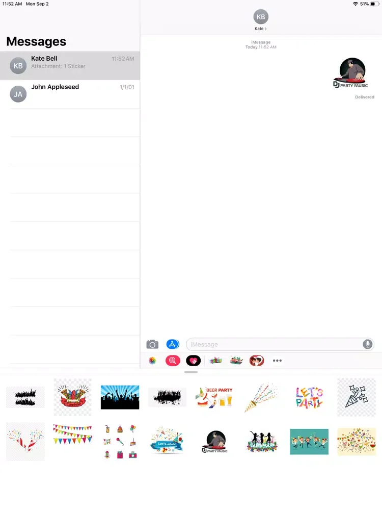 صور Party-Emojis Stickers iPad 
