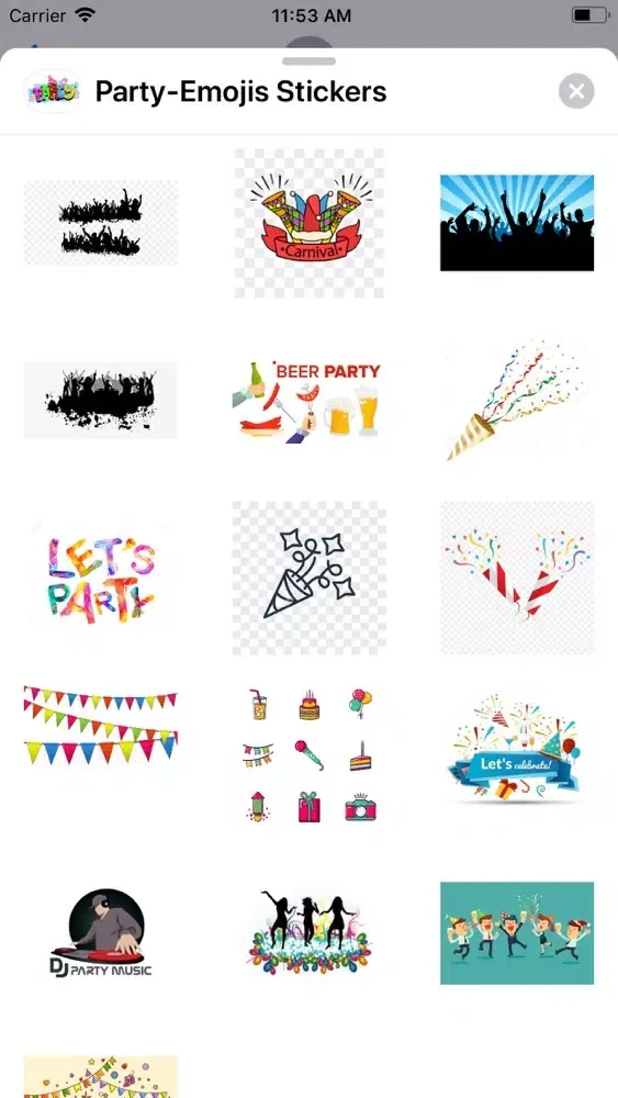 صور Party-Emojis Stickers