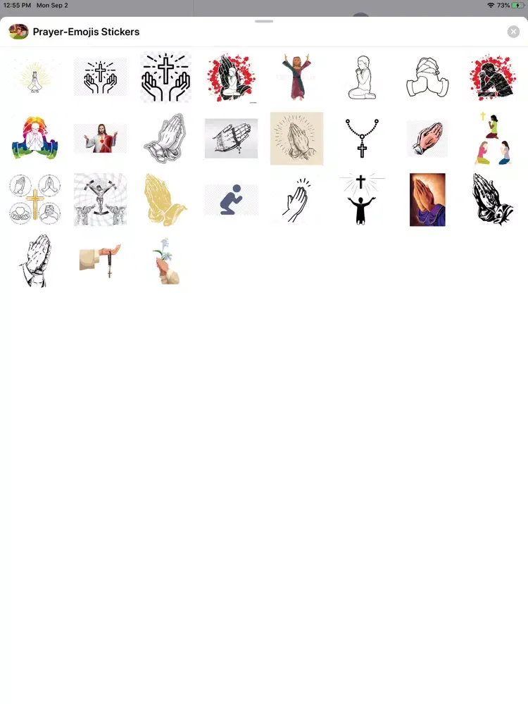 Prayer-Emojis Stickers iPad  Ekran Görüntüleri