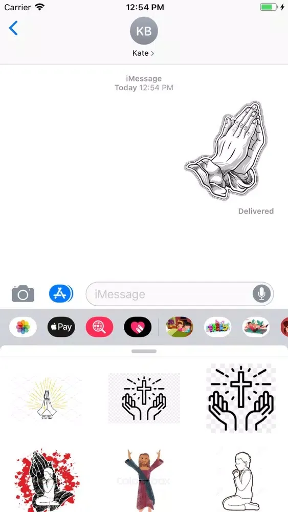 Prayer-Emojis Stickers Ekran Görüntüleri