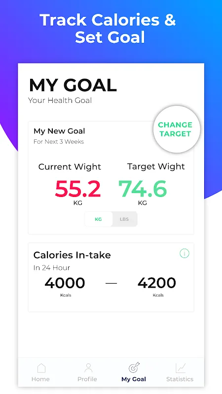 Ảnh chụp màn hình của Bmi Calculator