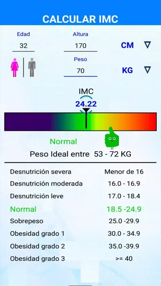 Calculator BMI Pro Ekran Görüntüleri