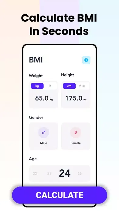 Tangkapan skrin BMI Calculator - Calculate BMI