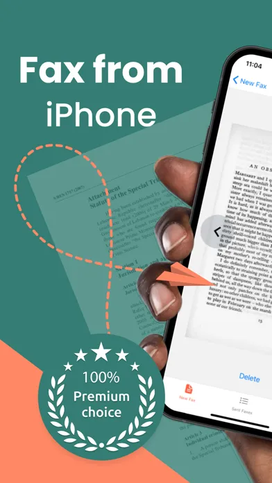 Tangkapan skrin Send / Receive Fax from iPhone