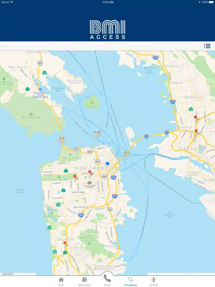 Скриншоты BMI Access iPad 