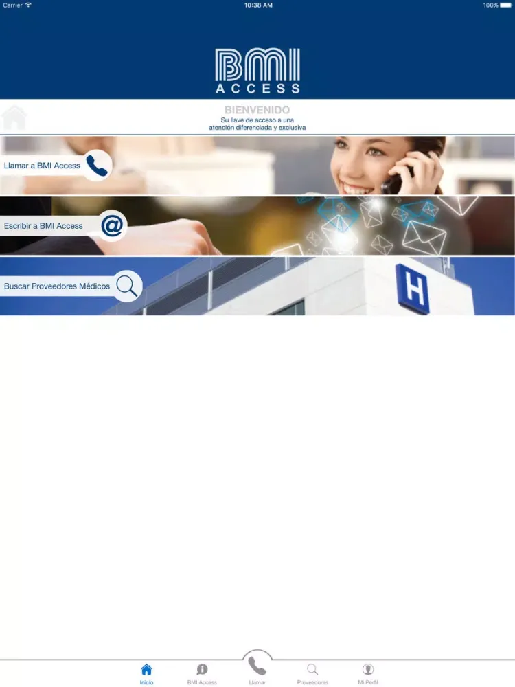 Скриншоты BMI Access iPad 